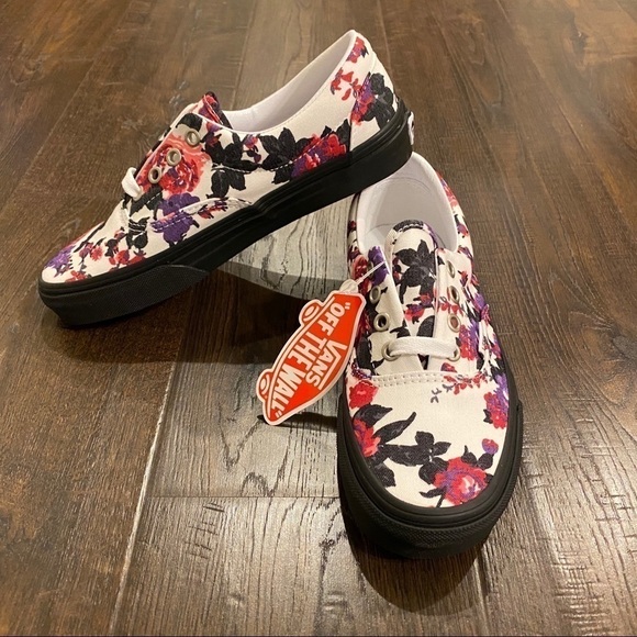 Vans Era Florals Sneakers Size 5 - Picture 2 of 8